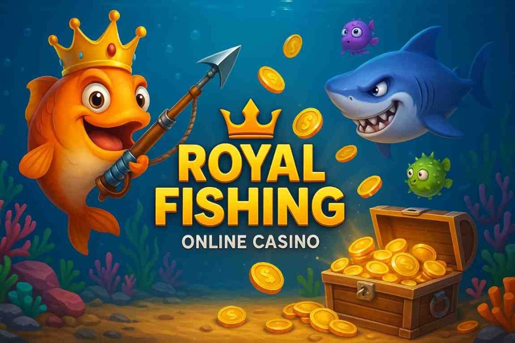Tela do jogo Royal Fishing no KK123 cassino