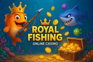 Tela do jogo Royal Fishing no KK123 cassino